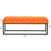 Metal Base Upholstered Bench for Bedroom for Entryway