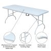 Multi-purpose outdoor folding 6ft casual picnic table game party table