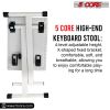 5 Core Adjustable Keyboard Bench 16.3 - 19.6 Inch X style Bench Piano Stool Chair Thick And Padded Comfortable Guitar Stools & Seats - KBB 02 WH