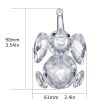 1pc, Cute Crystal Elephant Statue Cut Glass Decorative Statue Animal Festival Decorative Ornaments