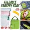 Reusable Grocery Shopping Tote Bag Fruit Veg Mesh Produce Bags With Drawstring