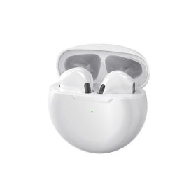 Pro6 Wireless Bluetooth Headphones Tws Earphones Mini Heaset with Charging Case Waterproof Earbuds (Color: White)