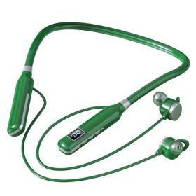 BT-7 Wireless Headphones Bluetooth 5.3 Neckband Earphones Magnetic Sports Waterproof Earbuds Blutooth Headset With Microphone (Color: green)