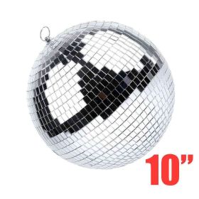 6/8/10/12" Mirror Disco Ball Silver Hanging Reflective Disco Ball Stage Party Decor (size: 10")